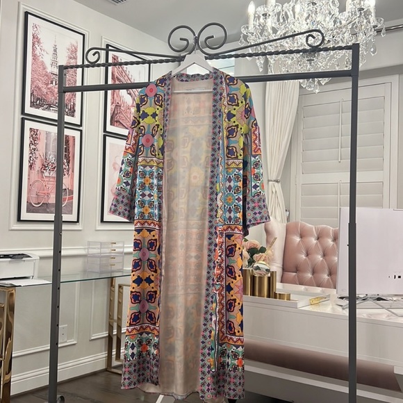 NWT ZARA PRINTED KIMONO - Picture 12 of 12